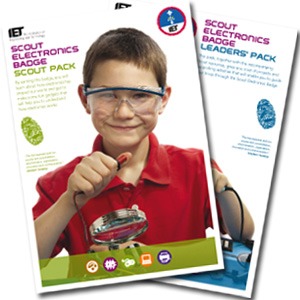 Current UK Scout Proficiency/Activity Badge Electronics IET 